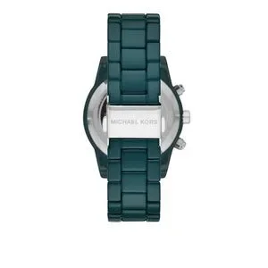 Michael Kors Bradshaw Chronograph Teal Ladies Watch MK6722 Michael Kors Bradshaw Chronograph Blue Dial Blue Steel Strap  main image 2